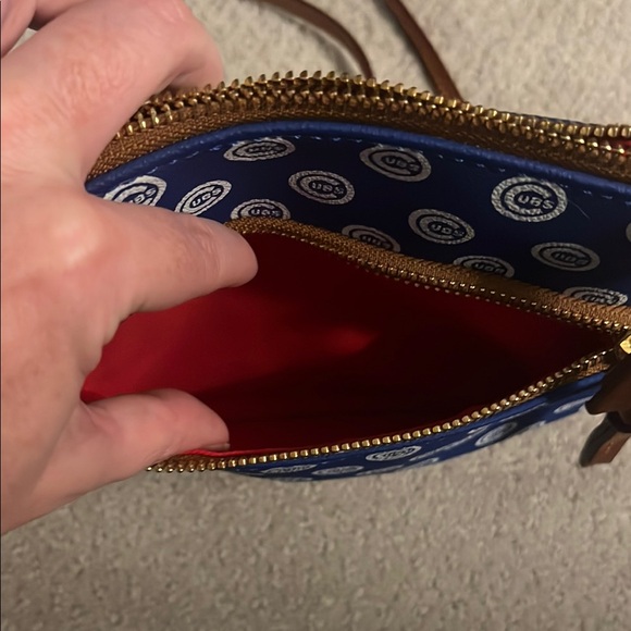 Dooney & Bourke Blue and Brown Chicago Cubs Crossbody Bag - Picture 4 of 5